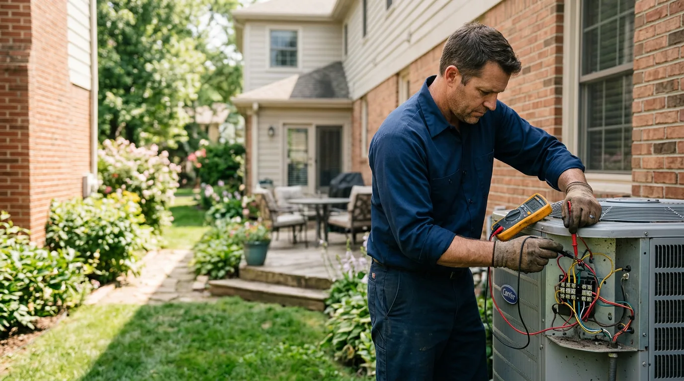 HVAC technician working near Mount Erie, IL